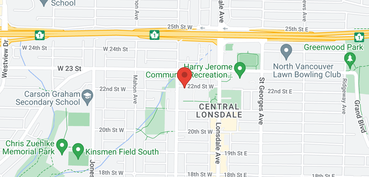 map of 111 159 W 22ND STREET